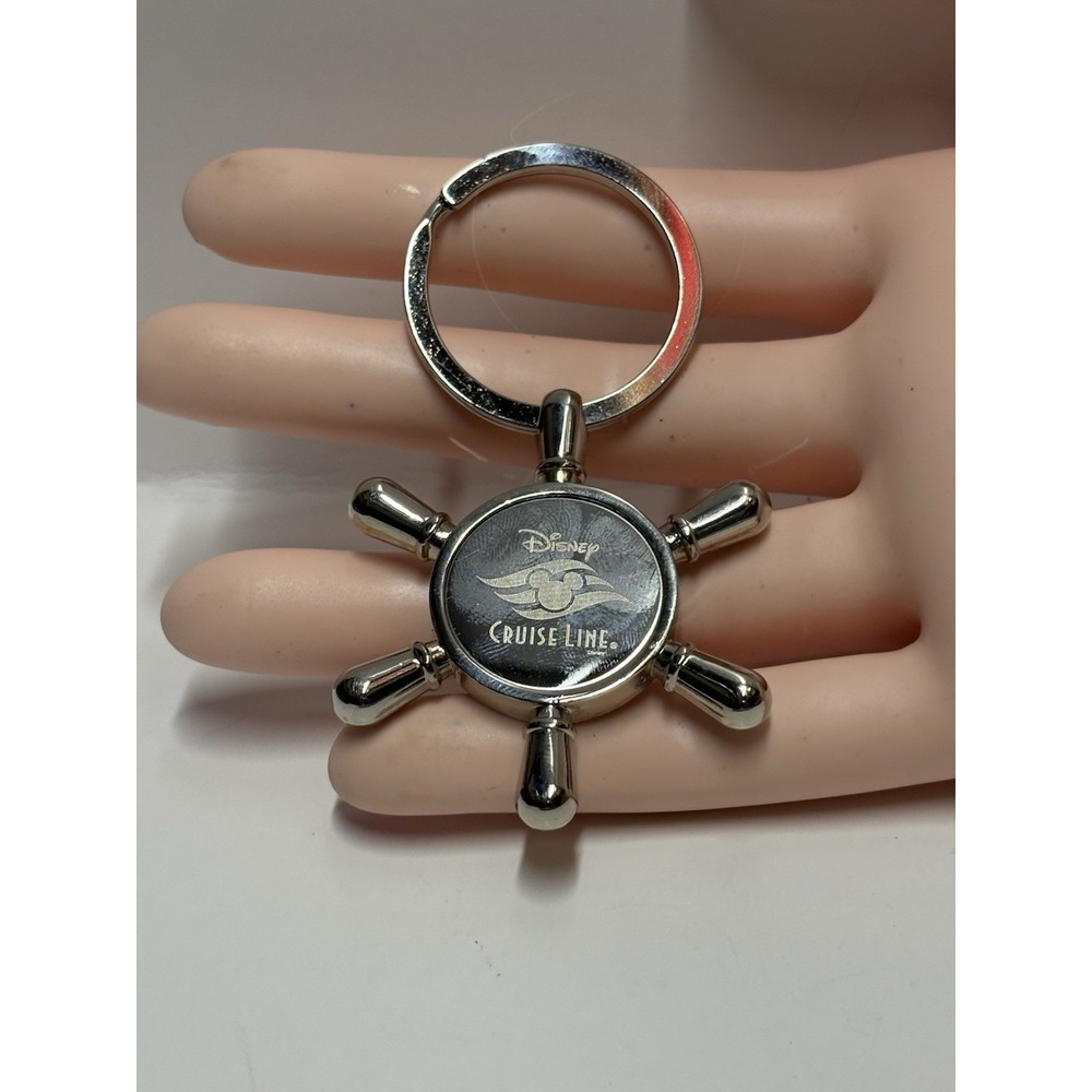DCL Disney Cruise Line Ship Metal Steering Wheel‎ Keyring Keychain - Picture 5 of 7